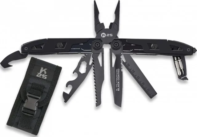 K25 Πολυεργαλειο, 11 Tools, Tactique Pliers · Negro
