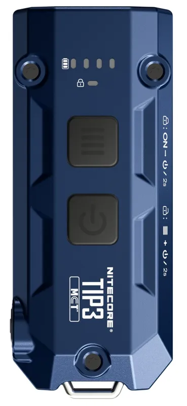 Nitecore Φακός LED TIP3, Μπρελόκ, Rechargeable · Azul