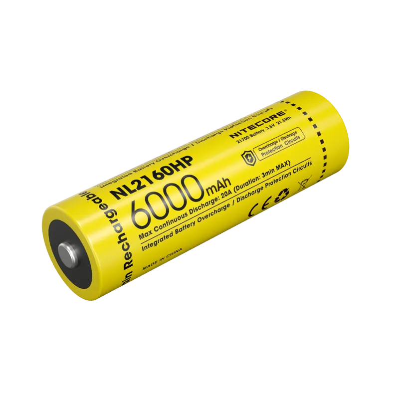 Nitecore Μπαταρία 21700/ 6000mAh / HP (Τιμή Τεμαχίου)