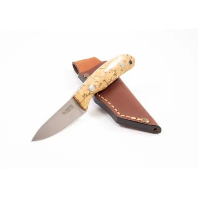 Μαχαίρι Mini Hunter Stabilised Curly Birch Stainless Steel Casstrom - Casström