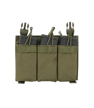 8Fields Buckle Up Triple 5.56 Panel Pouch · Verde / OD