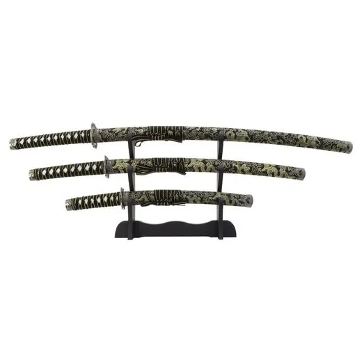 Merkloos Samurai Sword Set · Negro
