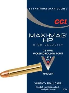 22 | WMR | JHP | 40 Grain | 50ST - CCI