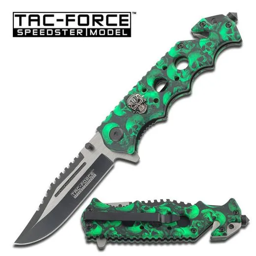 Tac Force Skull Folder · Verde / OD