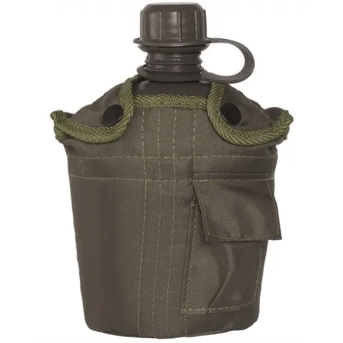Cantimplora Militar con Cazo · Verde / OD