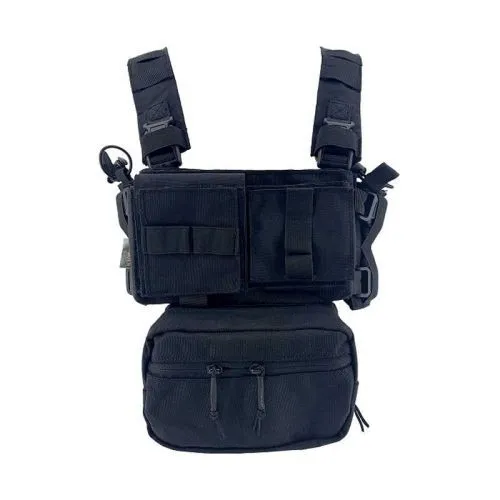 Conquer Chest Rig Mini · Negro
