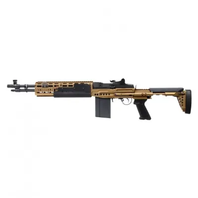 G&g Fucile Elettrico M14 Ebr RIS Corto in Metallo Colore Bronzo