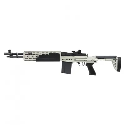 G&g Fucile Elettrico M14 Ebr RIS Corto in Metallo Colore Argento