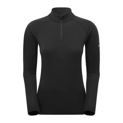 Malli LS Zip T-Shirt – Merino Baselayer Til Dame - Montane
