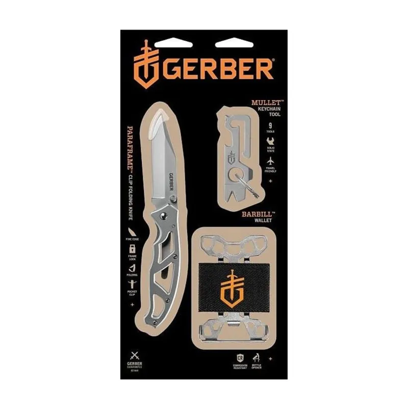 Gerber Paraframe I + Mullet + Barbill – Værktøjssæt