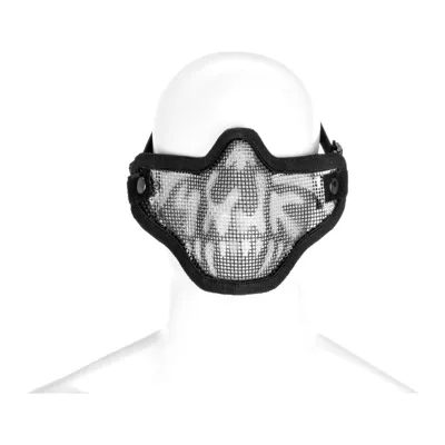 Steel Half Face Mask Death Head – Ansigtsmaske Med Kranie - Invader Gear