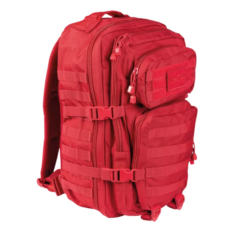 Mil-Tec US Assault Pack Large – Rød Rygsæk 36L