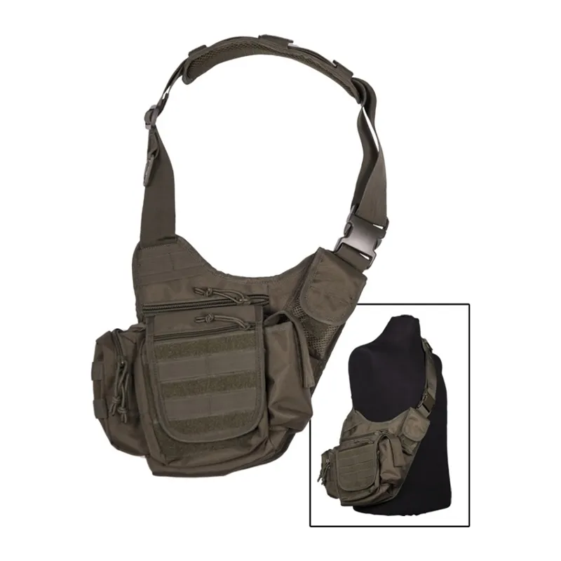 Mil-Tec Multifunction – Grøn Skuldertaske · Verde / OD