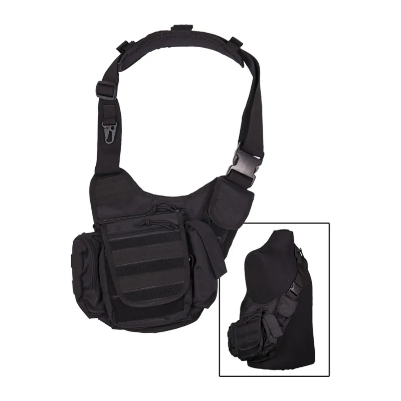 Mil-Tec Multifunction – Sort Skuldertaske · Negro
