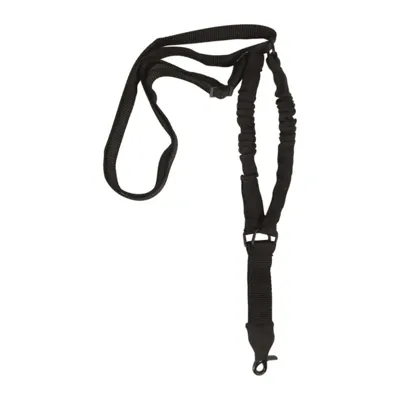 Tactical Sling with Bungee 1-POINT – Sort Riffelrem - Mil-Tec
