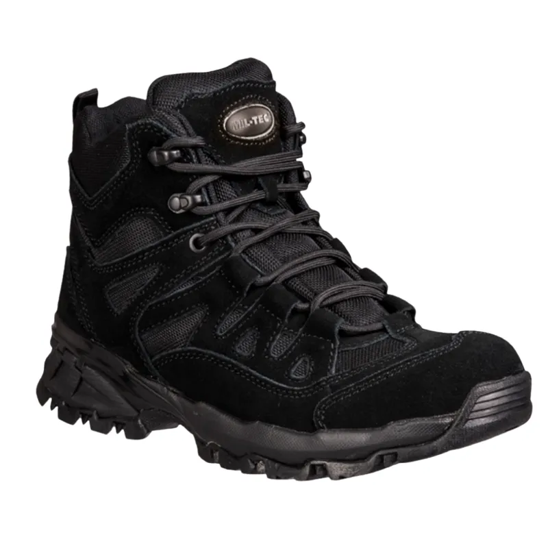 Mil-Tec Squad Boots 5 Inch – Sorte Vandrestøvler · Negro