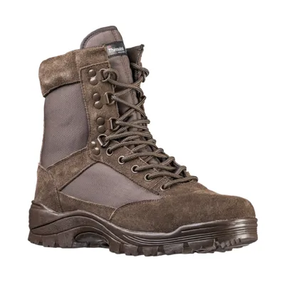 Tactical Boots – Brune Vandrestøvler Med YKK Lynlås - Mil-Tec