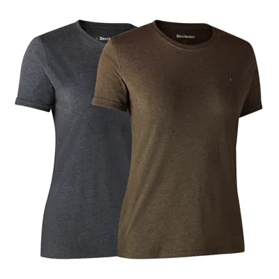 Ladies Basis 2-PAK T-Shirt Dame - Deerhunter