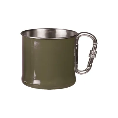 Outdoor Kop Med Karabinhåndtag – 500ml S/STEEL - Mil-Tec