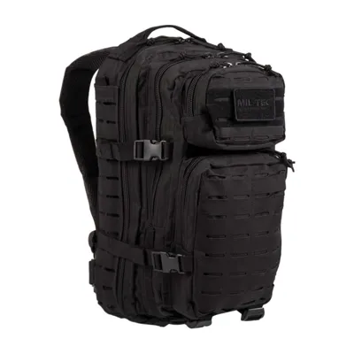 US Assault Pack Small Laser Cut – Rygsæk Sort 20L - Mil-Tec