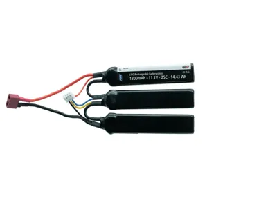 11.1V Li-Po Battery 1300 mAh, 25C, 3 Stick, T-Plug - Strike Industries