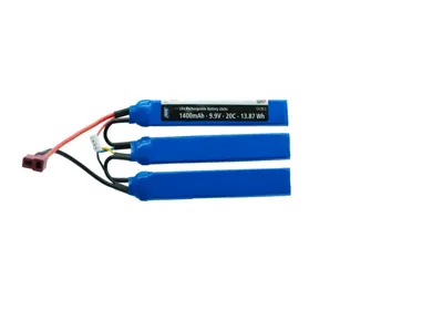 9.9V Li-Fe Battery 1400 mAh, 20C, 3 Stick, T-Plug - Strike Industries