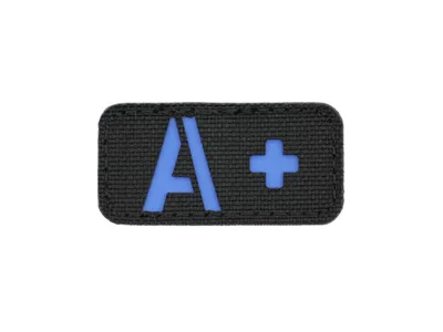 Blodtype-Patch A+, Laser-Cut - 8Fields