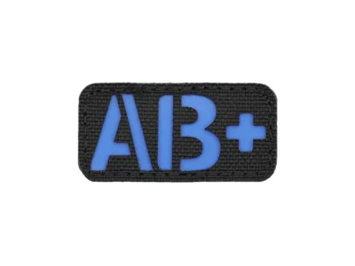 Blodtype-Patch AB+, Laser-Cut - 8Fields