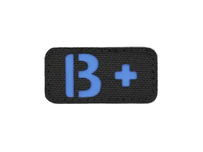 Blodtype-Patch B+, Laser-Cut - 8Fields