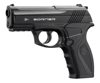 C11 CO2-PISTOL Med FAST Cylinderhoved, Kal. 4,5 mm BB - Borner