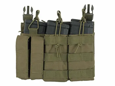 Buckle Up Triple Lommepanel Til 5.56/Pistol – Oliven - 8Fields
