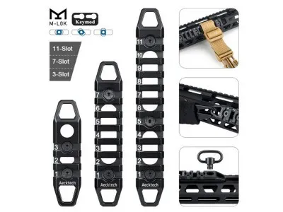 Set Raíles Metálicos M-LOK KeyMod - Raccoon