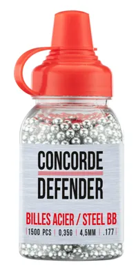 Stål-BB 4,5 mm – 0,35 g, 1500 Stk - Concorde Defender