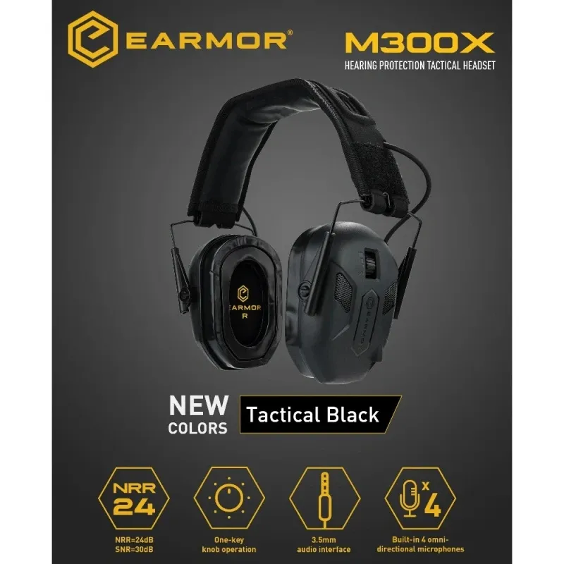 Earmor M300X Elektronisk Høreværn