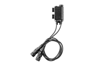 M56 Dobbelt Comm Taktisk PTT Til 2x PRC Radios - Sort - Earmor