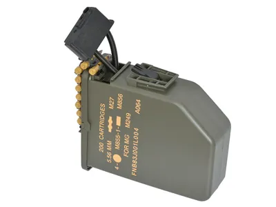 Elektrisk Boxmagasin 6000 Skud Til M249 – Oliven - Battleaxe