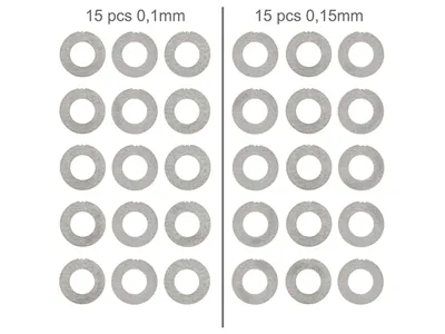 Gear-Spacer I Metal 0,1 mm Og 0,15 mm - Slong Airsoft
