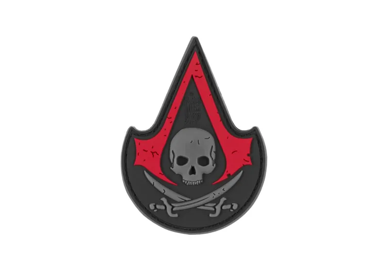 JTG Assassin Skull Gummipatch · Verde / OD