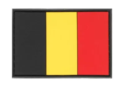 Belgium Flag Gummipatch - Multicolor - JTG