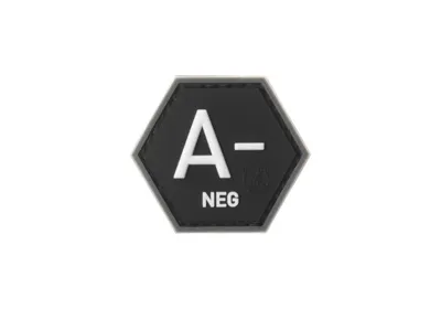 Bloodgroup Hexagon Gummipatch A Neg - JTG