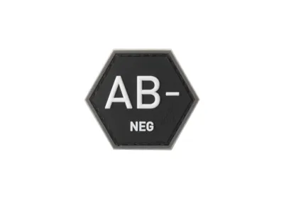Bloodgroup Hexagon Gummipatch AB Neg - JTG