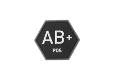 Bloodgroup Hexagon Gummipatch AB Pos - JTG