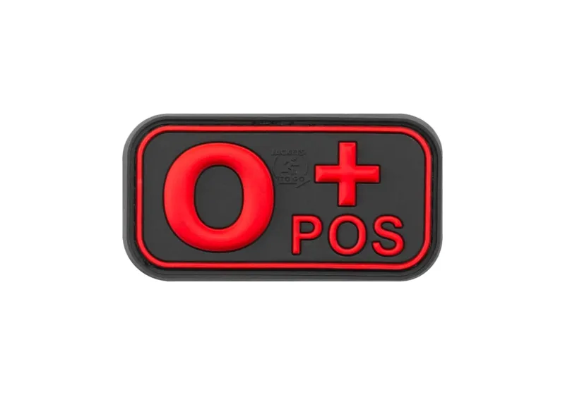 JTG Bloodtype Gummipatch 0 Pos