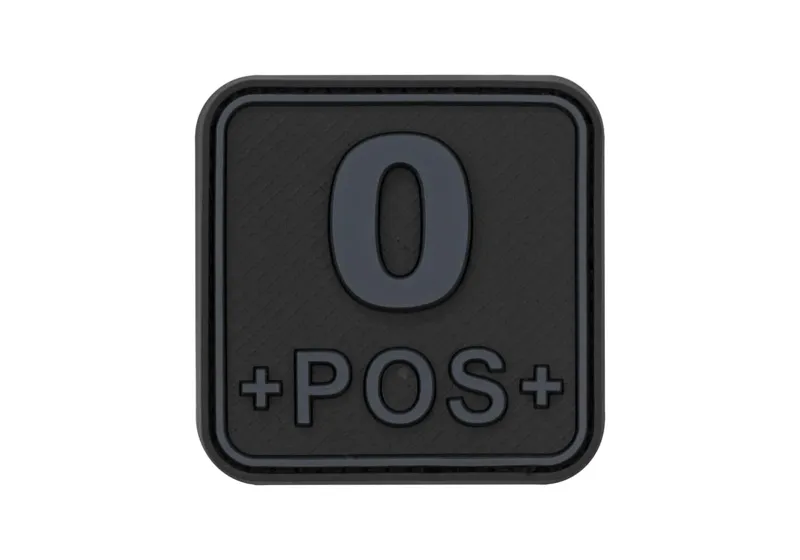 JTG Bloodtype Square Gummipatch 0 Pos