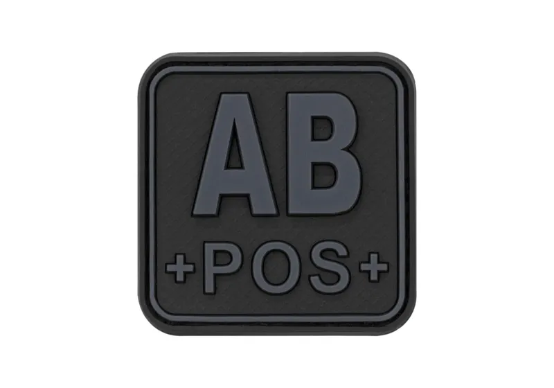 JTG Bloodtype Square Gummipatch AB Pos
