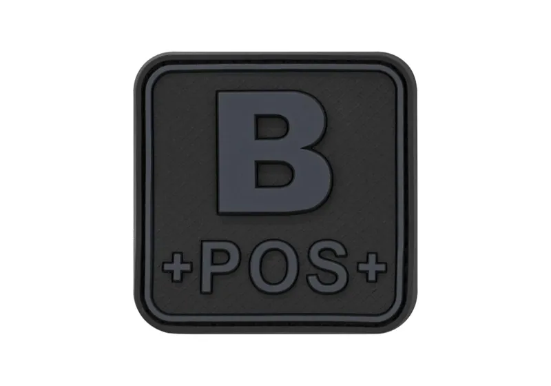 JTG Bloodtype Square Gummipatch B Pos