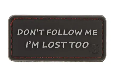 I'm Lost Too Gummipatch - Sort - JTG