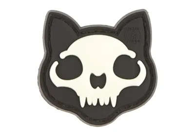 Micro Nightmare Skull Cat Gummipatch No. 1 - Glow - JTG