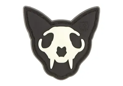 Micro Nightmare Skull Cat Gummipatch No. 2 - Glow - JTG