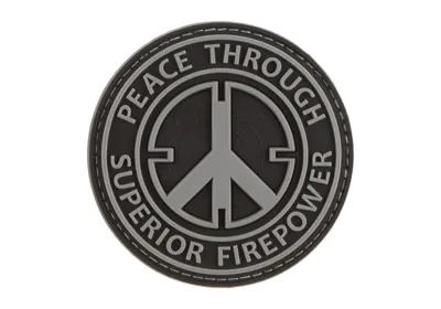 Peace Through Superior Firepower Gummipatch - JTG